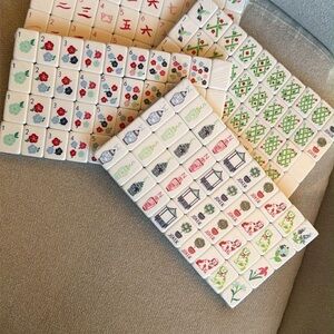 Colorful Mahjong Tile Set